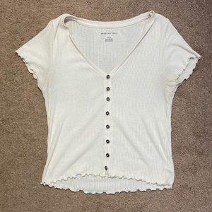 American Eagle White Top Size: Medium